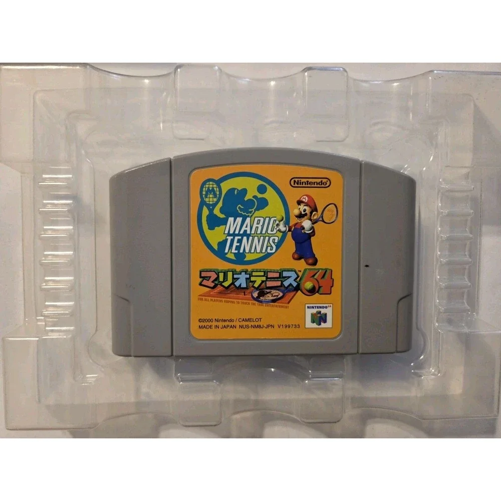 Nintendo 64 Mario Bros Tennis In Box Complete CIB Manual Japanese Game 4 Players